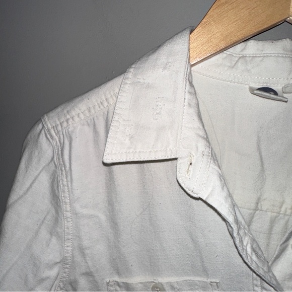 Roxy White Button zip Long sleeve shirt - Picture 3 of 6